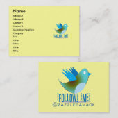 私後を追@あなたのTwitterアドレス 名刺 (正面/裏面)