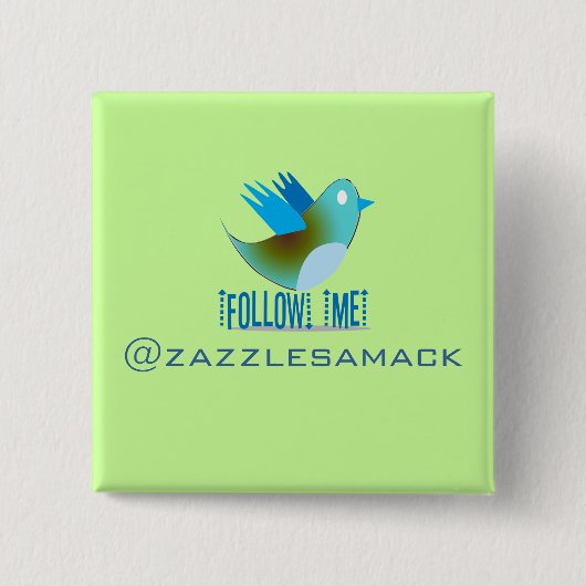 私後を追@あなたのTwitterアドレス 缶バッジ (正面)