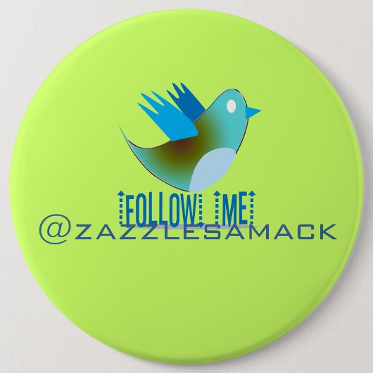 私後を追@あなたのTwitterアドレス 缶バッジ (正面)