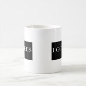 私得こおもしろいのやる気を起こさせるタイポグラフィ コーヒーマグカップ (中央)