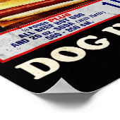 私得の犬はおもしろい7月4日のヴィンテージ ポスター (角)