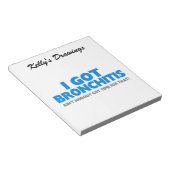 私得は気管支炎だ得けだ ノートパッド (アングル)