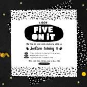 私得は5つ、90年代のヒップホップ誕生日旧学校 招待状