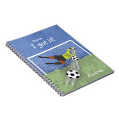 私得よ！サッカーパーソナライズされたゴールキーパー英語 ノートブック (右側)