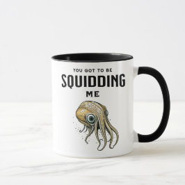 私得をsquidingするおもしろいSquid Pun マグカップ