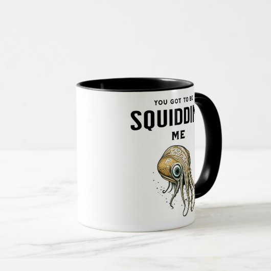 私得をsquidingするおもしろいSquid Pun マグカップ (正面右)