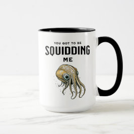 私得をsquidingするおもしろいSquid Pun マグカップ