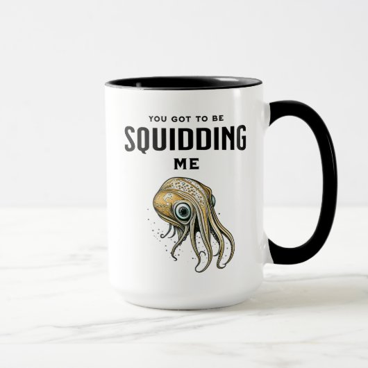 私得をsquidingするおもしろいSquid Pun マグカップ (右)