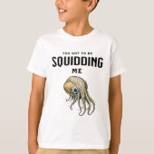 私得をsquidingするおもしろいSquid Pun Tシャツ (正面)