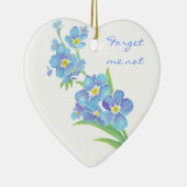 私忘れではなく、オリジナル水彩花 セラミックオーナメント (右)