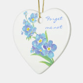 私忘れではなく、オリジナル水彩花 セラミックオーナメント (左)