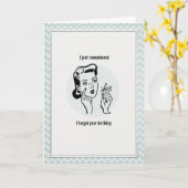 私忘れの誕生日 カード (黄色い花)