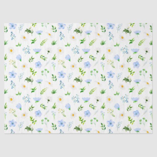 私忘れの鼻とデイジーの葉のパターン 薄葉紙 (正面)