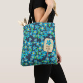 私忘れはドイツ語/英語のブルーワイルドフラワーではない トートバッグ (クローズアップ)