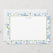 私忘れはフローラパーソナライズされた固定カード サンキューカード (正面)