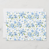 私忘れはフローラパーソナライズされた固定カード サンキューカード (裏面)