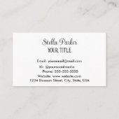 私忘れはブルーフローラ名刺ではない 名刺 (裏面)