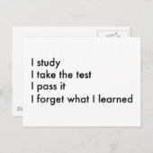 私忘れは何を学! ポストカード (正面/裏面)