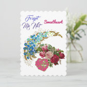 私忘れは恋人ではないロマンチックなバラヴィンテージ シーズンカード (スタンド正面)