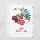 私忘れは恋人ではないロマンチックなバラヴィンテージ シーズンカード (裏面)