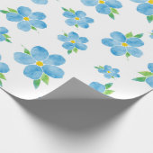 私忘れは水彩花模様 ラッピングペーパー (角)