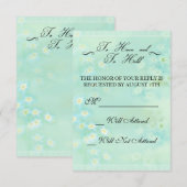 私忘れは結婚フローラのR.S.V.Pではない 出欠カード (正面/裏面)
