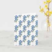 私忘れは花の挨拶カードの白いパターン カード (黄色い花)