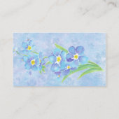 私忘れは青いかわいらし庭花 名刺 (裏面)