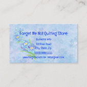 私忘れは青いかわいらし庭花 名刺 (正面)