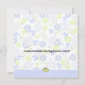 私忘れは～庭の赤ちゃんシャワー 招待状 (裏面)