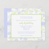 私忘れは~庭の赤ちゃんシャワー 招待状 (正面/裏面)