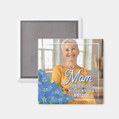 私忘れは、母を永遠に写真を思い出す マグネット (正面/裏面)