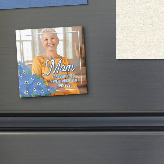 私忘れは、母を永遠に写真を思い出す マグネット