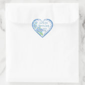 私忘れはDateフラワーを保存しカスタマイズませ ハートシール (バッグ)