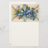 私忘れモノグラム結婚ロマンチック 便箋 (正面/裏面)