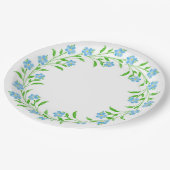 私忘れNots水彩フローラリース ペーパープレート (アングル)