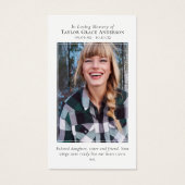 私恋しく思が写真引用文記念カードに行かせてくれ (正面)