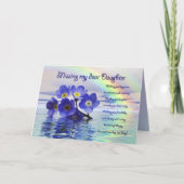 私恋しく思と一緒に娘を迎え忘れるのカード カード (正面)