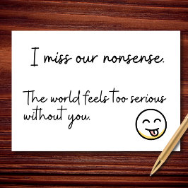 私恋しく思のナンセンス カード