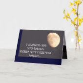 私恋しく思はあなた（月札） カード (黄色い花)