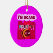 私恋しく思は退屈だ セラミックオーナメント (右)