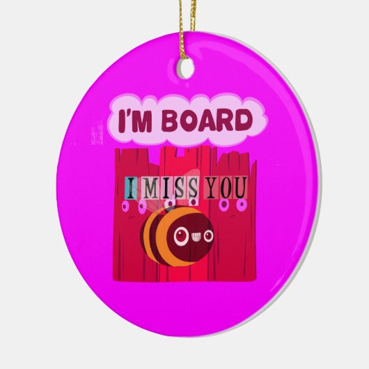 私恋しく思は退屈だ セラミックオーナメント (左)