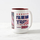 私恋しく思まだトランプ2024 ツートーンマグカップ (正面右)