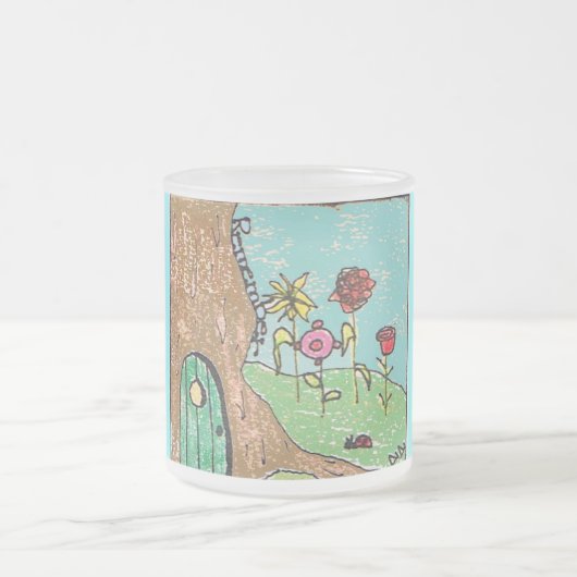 、私愛しますのマグ覚えて下さい フロストグラスマグカップ (中央)