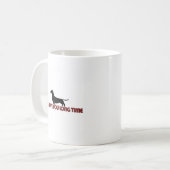 私愛長い時間のダックスフント コーヒーマグカップ (正面左)