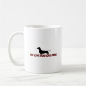 私愛長い時間のダックスフント コーヒーマグカップ (左)