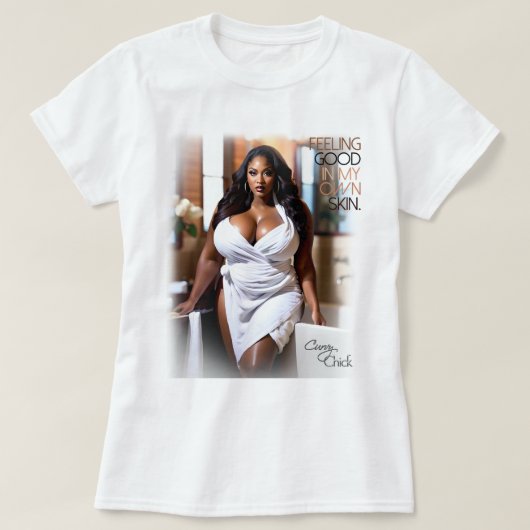 私感じの肌に良い Tシャツ (デザイン正面)