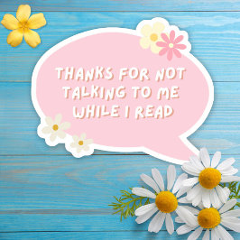 私感謝していと話しかけてはいけな読い シール