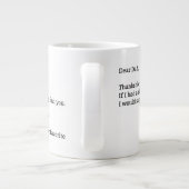 私感謝していのパパに対する愛の引用文 ジャンボコーヒーマグカップ (裏面)