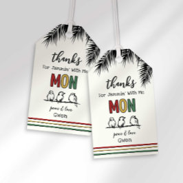 私感謝していのメッセージカードでジャム ギフトタグ